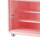 Maxbell Action Figure Display Case Cabinet Toys Miniatures Models Cars Organizer Box Pink