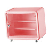 Maxbell Action Figure Display Case Cabinet Toys Miniatures Models Cars Organizer Box Pink