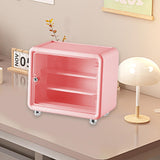 Maxbell Action Figure Display Case Cabinet Toys Miniatures Models Cars Organizer Box Pink