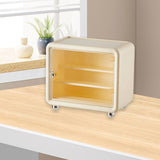 Maxbell Action Figure Display Case Cabinet Toys Miniatures Models Cars Organizer Box Cream