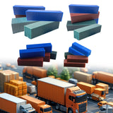 Maxbell 5x Miniature Container Models Crafts Mini for Train Layout Gaming Terrain L