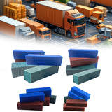 Maxbell 5x Miniature Container Models Crafts Mini for Train Layout Gaming Terrain L