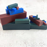 Maxbell 5x Miniature Container Models Crafts Mini for Train Layout Gaming Terrain L