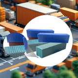 Maxbell 5x Miniature Container Models Crafts Mini for Train Layout Gaming Terrain L