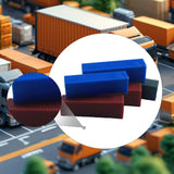 Maxbell 5x Miniature Container Models Crafts Mini for Train Layout Gaming Terrain S