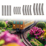 Maxbell 4Pcs HO Scale Track DIY Scene Railroad Track for 1:87 Birthdays
