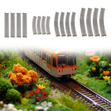 Maxbell 4Pcs HO Scale Track DIY Scene Railroad Track for 1:87 Birthdays