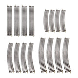 Maxbell 4Pcs HO Scale Track DIY Scene Railroad Track for 1:87 Birthdays