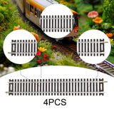 Maxbell 4Pcs HO Scale Track DIY Scene Railroad Track for 1:87 Birthdays