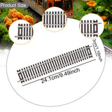 Maxbell 4Pcs HO Scale Track DIY Scene Railroad Track for 1:87 Birthdays