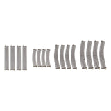 Maxbell 4Pcs HO Scale Track DIY Scene Railroad Track for 1:87 Birthdays