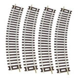 Maxbell 4Pcs HO Scale Track DIY Scene Railroad Track for 1:87 Birthdays