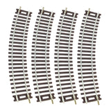Maxbell 4Pcs HO Scale Track DIY Scene Railroad Track for 1:87 Birthdays