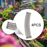 Maxbell 4Pcs HO Scale Track DIY Scene Railroad Track for 1:87 Birthdays