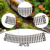 Maxbell 4Pcs HO Scale Track DIY Scene Railroad Track for 1:87 Birthdays