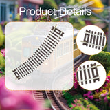 Maxbell 4Pcs HO Scale Track DIY Scene Railroad Track for 1:87 Birthdays