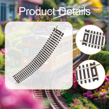 Maxbell 4Pcs HO Scale Track DIY Scene Railroad Track for 1:87 Birthdays