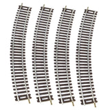 Maxbell 4Pcs HO Scale Track DIY Scene Railroad Track for 1:87 Birthdays