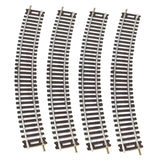 Maxbell 4Pcs HO Scale Track DIY Scene Railroad Track for 1:87 Birthdays