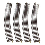 Maxbell 4Pcs HO Scale Track DIY Scene Railroad Track for 1:87 Birthdays