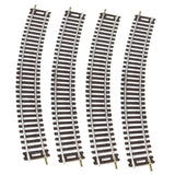 Maxbell 4Pcs HO Scale Track DIY Scene Railroad Track for 1:87 Birthdays