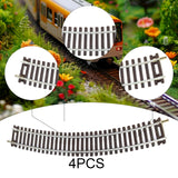 Maxbell 4Pcs HO Scale Track DIY Scene Railroad Track for 1:87 Birthdays