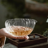 Maxbell Glass Matcha Bowl with Spout Matcha Lovers Gift for Tea Lovers Matcha Chawan