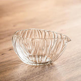 Maxbell Glass Matcha Bowl with Spout Matcha Lovers Gift for Tea Lovers Matcha Chawan