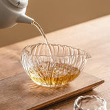 Maxbell Glass Matcha Bowl with Spout Matcha Lovers Gift for Tea Lovers Matcha Chawan