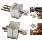 Maxbell Mini Drill Press Vice Handheld Bench Vice Clamp for Sculpture Walnut Nuclear