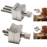 Maxbell Mini Drill Press Vice Handheld Bench Vice Clamp for Sculpture Walnut Nuclear
