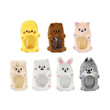 Maxbell Plush Photocard Holder Portable Protector Hanging Decoration Protective Case Gray Wolf