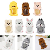 Maxbell Plush Photocard Holder Portable Protector Hanging Decoration Protective Case Gray Wolf