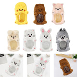 Maxbell Plush Photocard Holder Portable Protector Hanging Decoration Protective Case Gray Wolf