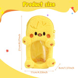 Maxbell Plush Photocard Holder Portable Protector Hanging Decoration Protective Case Yellow Chicken