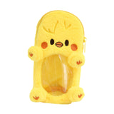 Maxbell Plush Photocard Holder Portable Protector Hanging Decoration Protective Case Yellow Chicken