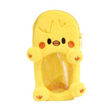 Maxbell Plush Photocard Holder Portable Protector Hanging Decoration Protective Case Yellow Chicken
