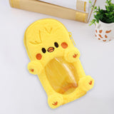 Maxbell Plush Photocard Holder Portable Protector Hanging Decoration Protective Case Yellow Chicken