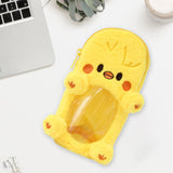 Maxbell Plush Photocard Holder Portable Protector Hanging Decoration Protective Case Yellow Chicken