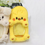Maxbell Plush Photocard Holder Portable Protector Hanging Decoration Protective Case Yellow Chicken