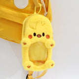 Maxbell Plush Photocard Holder Portable Protector Hanging Decoration Protective Case Yellow Chicken