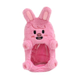 Maxbell Plush Photocard Holder Soft Lovely Pig Shaped Cartoon Small Doll Storage Bag