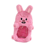 Maxbell Plush Photocard Holder Soft Lovely Pig Shaped Cartoon Small Doll Storage Bag