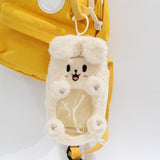 Maxbell Plush Photocard Holder Portable Protector Hanging Decoration Protective Case Dog