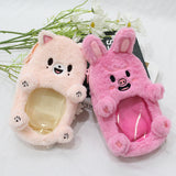 Maxbell Plush Photocard Holder Portable Protector Hanging Decoration Protective Case Fox