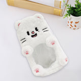 Maxbell Plush Photocard Holder Portable Protector Hanging Decoration Protective Case White Cat