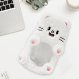 Maxbell Plush Photocard Holder Portable Protector Hanging Decoration Protective Case White Cat