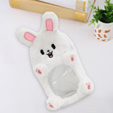Maxbell Plush Photocard Holder Portable Protector Hanging Decoration Protective Case White Bunny