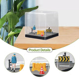Maxbell 1:64 Scale Miniature Figure Road Street Scene Props for Dollhouse Decoration Blue Figure