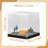 Maxbell 1:64 Scale Miniature Figure Road Street Scene Props for Dollhouse Decoration Blue Figure